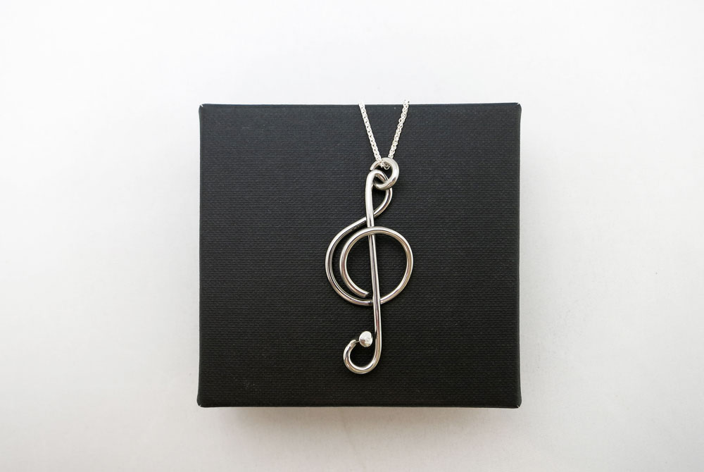 Respoke Bicycle Jewellery Music Necklace