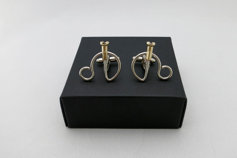 Respoke Bicycle Jewellery Penny Farthing Cufflinks