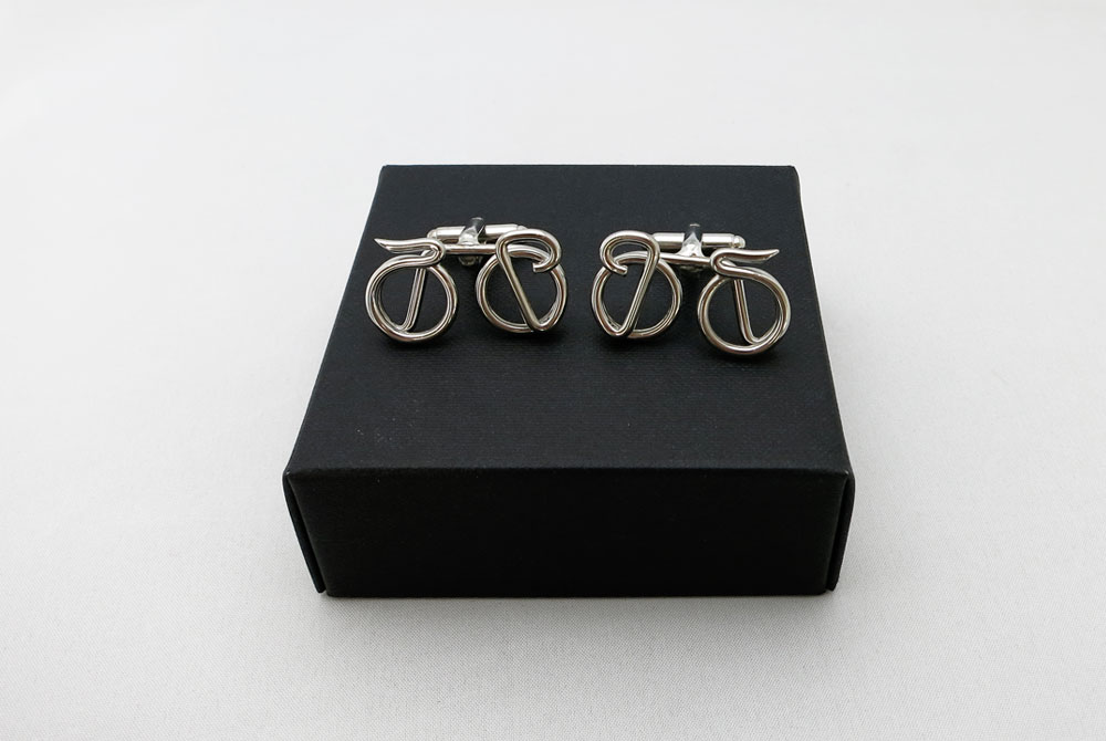 Respoke Bicycle Jewellery – Racing Bicycle Cufflinks