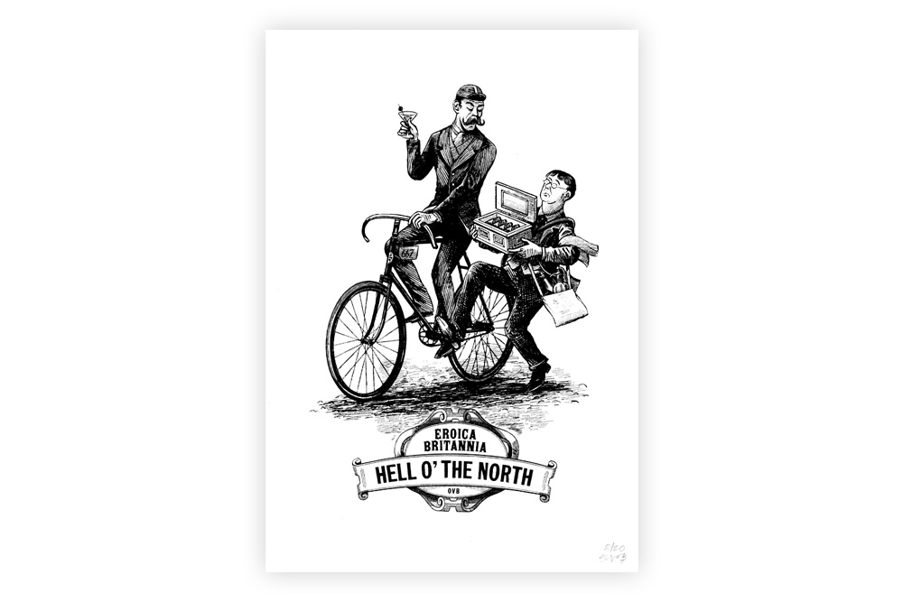 Hell o’ the North Cycling Print by Otto von Beach