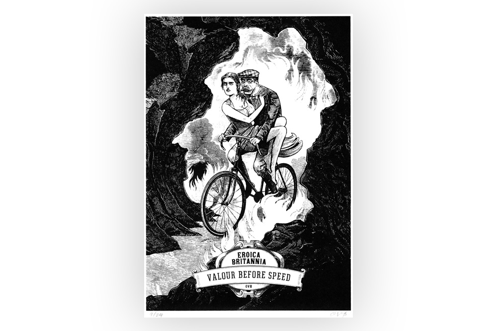 Valour Before Speed Cycling Print by Otto von Beach