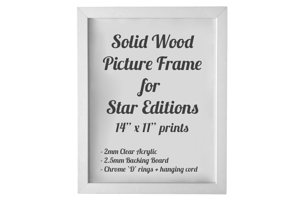 White Picture Frame for Star Editions prints
