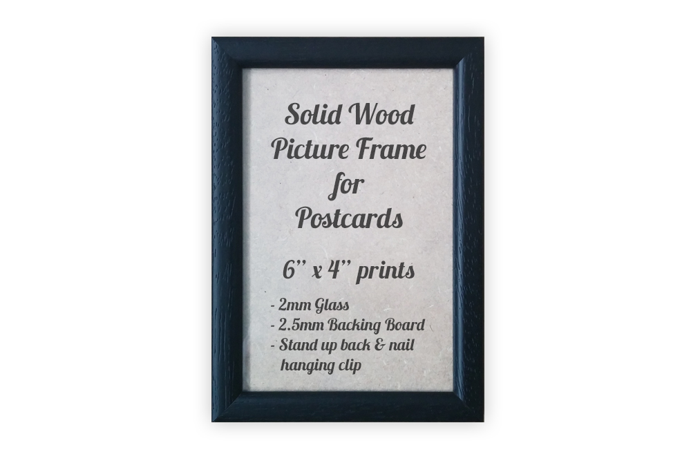 Black Picture Frame for Postcards