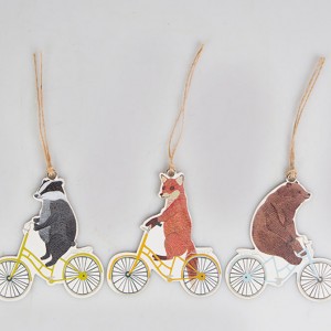 Happy Animals on Bicycles Gift Tags
