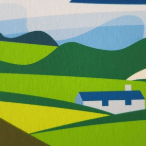 Lost Lanes Wales Cycling Print by Andrew Pavitt