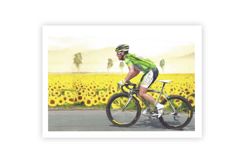 Mark Cavendish Bicycle Greeting Card