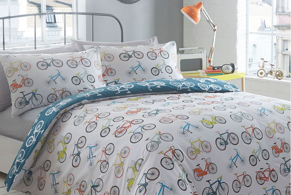 Funky King Size Bicycle Duvet Set Cyclemiles