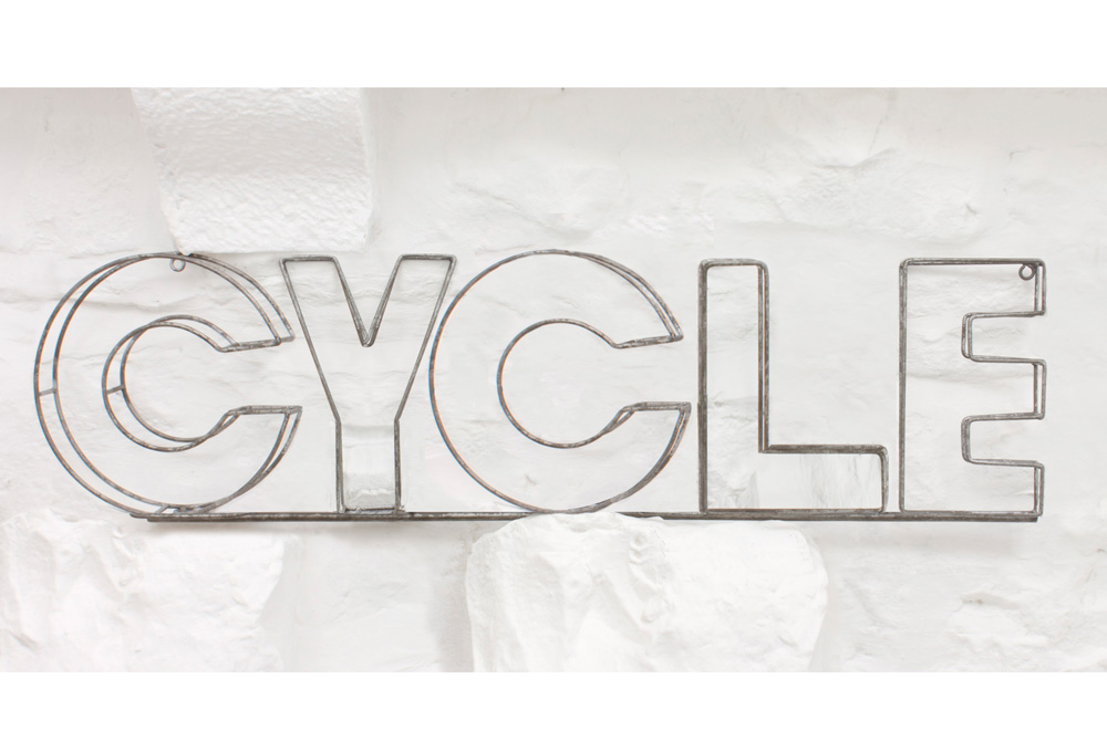 Wire CYCLE Sign