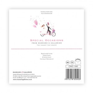 Just Married Bicycle Wedding Card