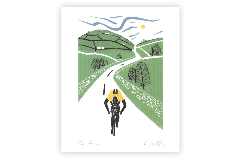 The Race Bicycle Greeting Card