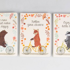 Happy Animals on Bicycles Notebooks
