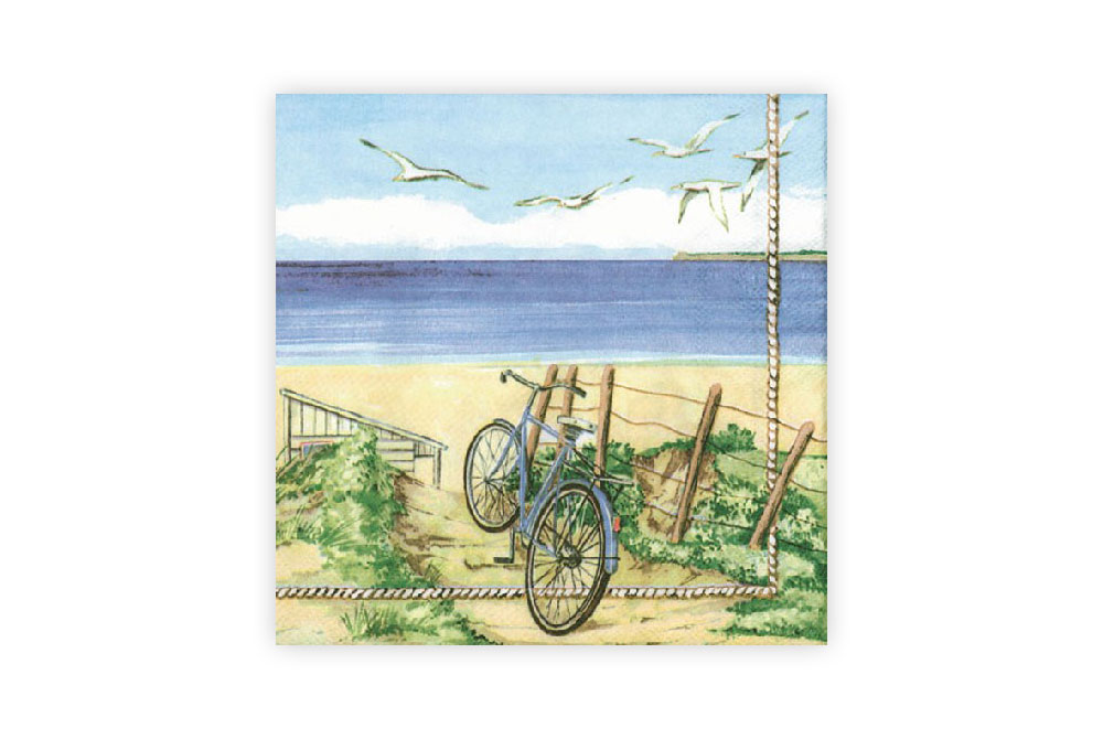 Beach Bicycle Napkins