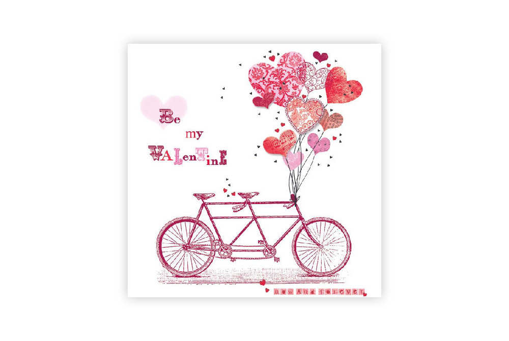 Be my Valentine Bicycle Napkins