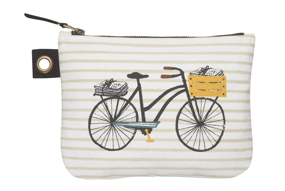 Danica Bicicletta Large Zipper Pouch