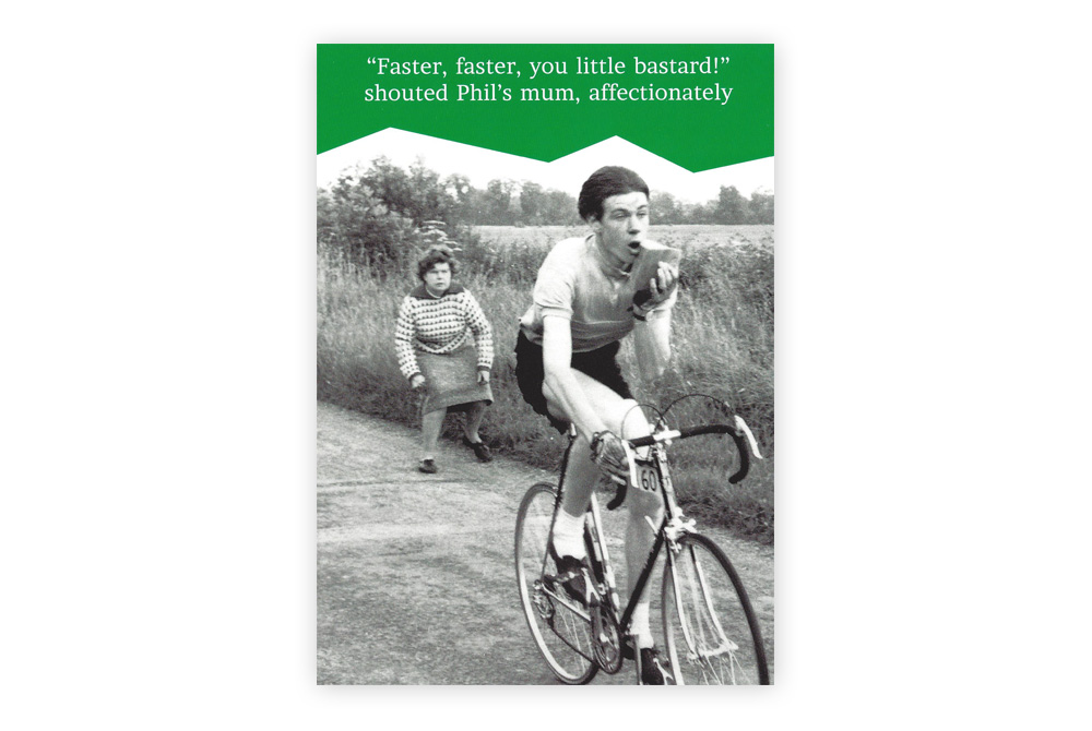 Little bastard Bicycle Greeting Card