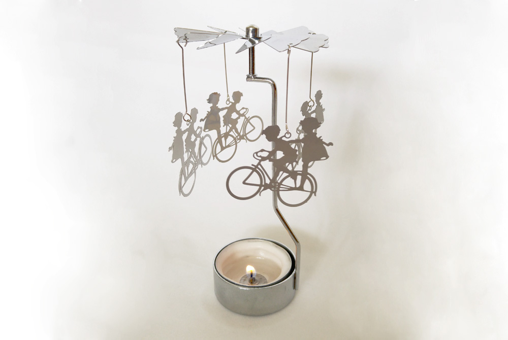 Bicycle Tealight Spinner