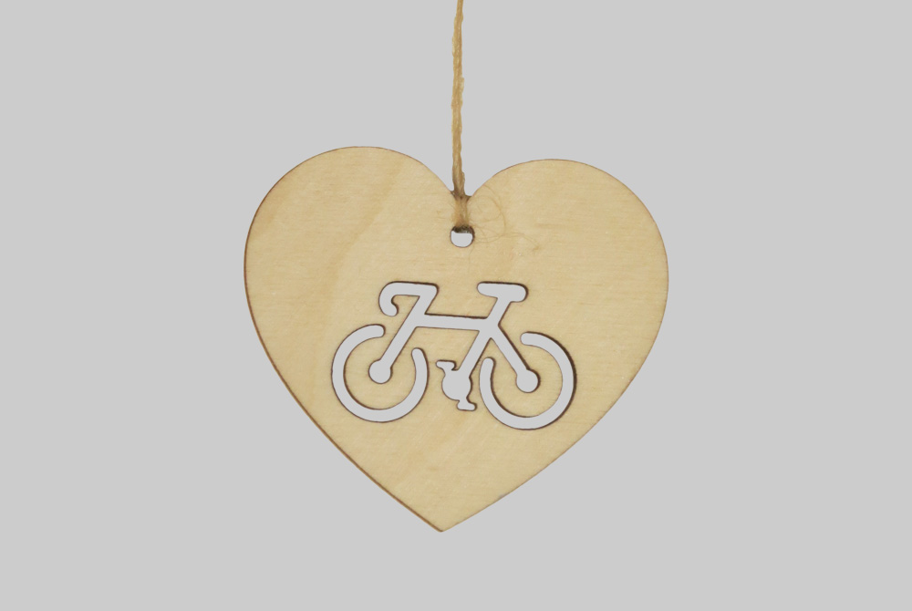 Bike Love Wooden Bicycle Decorations