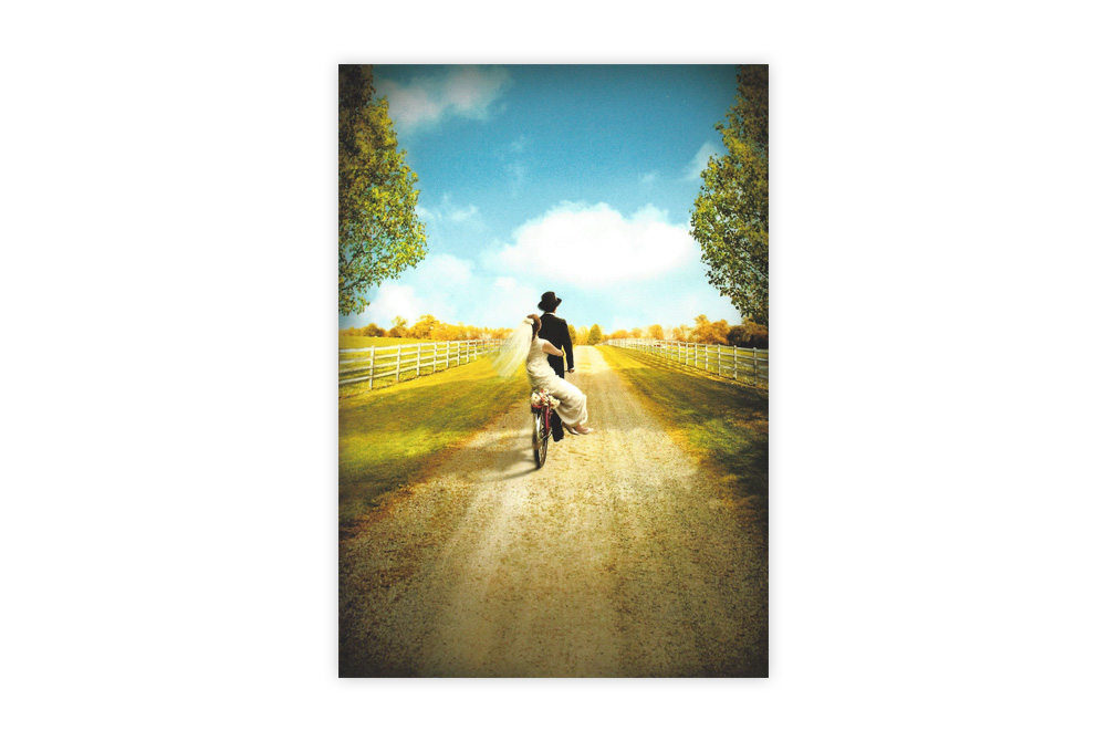 Wedding Bicycle Greeting Card