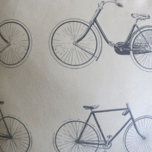 Vintage Grey Patterned Bicycle Cushion