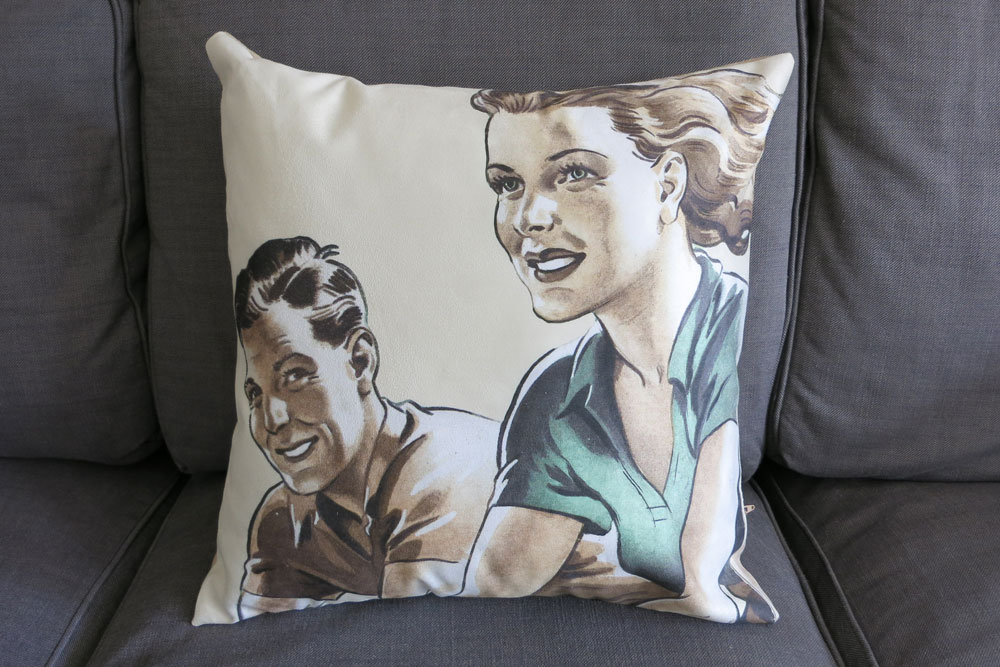 CycleMiles 1950′s Couple Bicycle Cushion