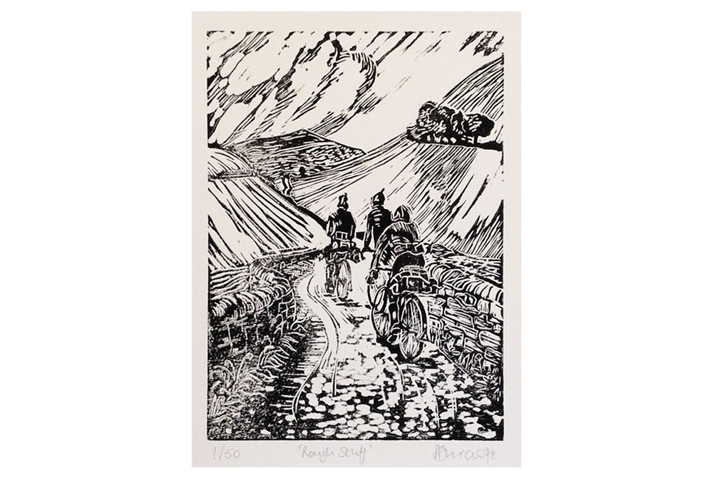 Rough Stuff Cycling Print by Dave Flitcroft