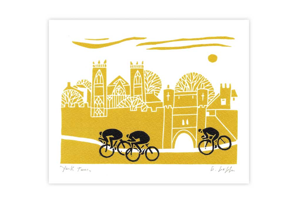 York Tour Bicycle Greeting Card