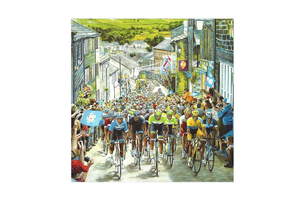 The Race is On Bicycle Greeting Card