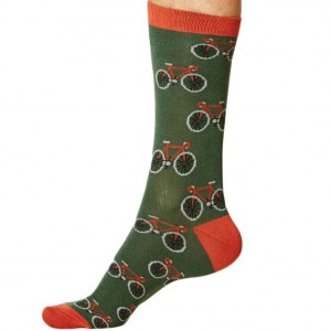 Men’s Bamboo Bicycle Socks – Forest