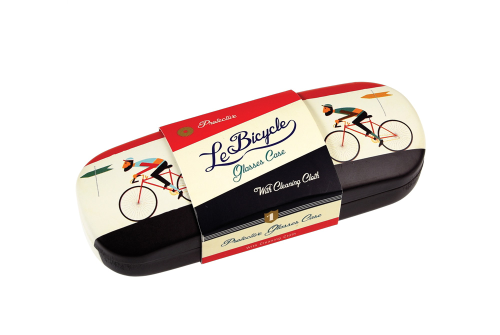 Le Bicycle Glasses Case and Cleaning Cloth