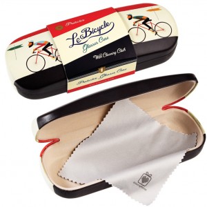 Le Bicycle Glasses Case and Cleaning Cloth