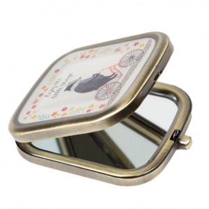 Badger on a Bicycle Compact Mirror