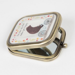 Bear on a Bicycle Compact Mirror