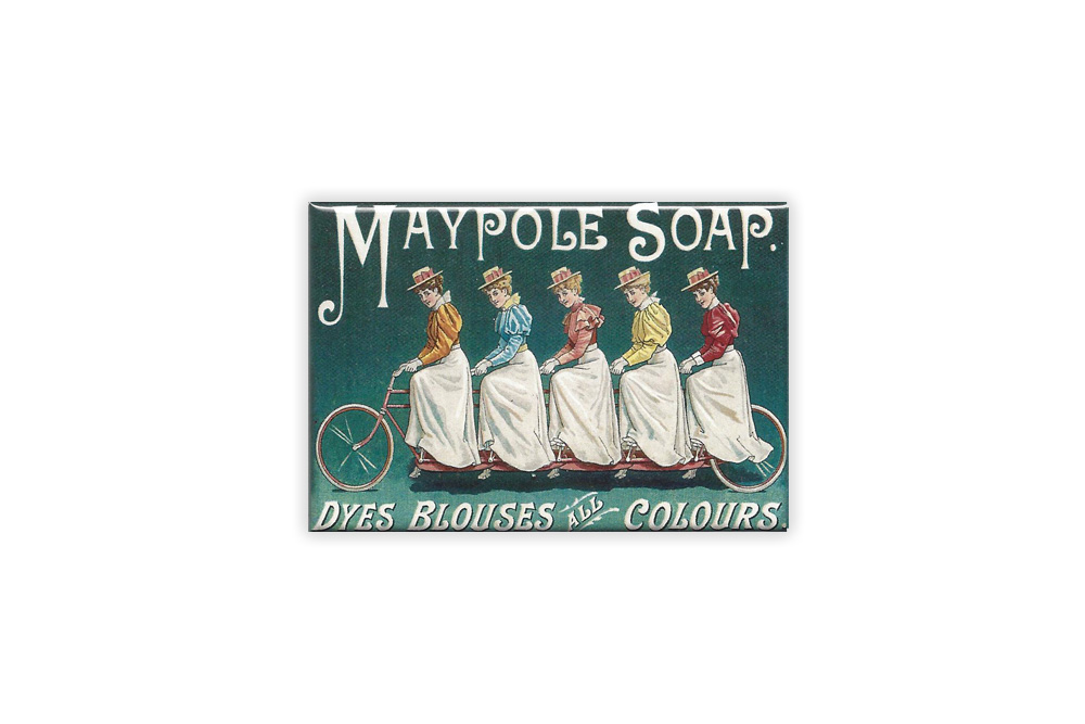 Maypole Soap Bicycle Fridge Magnet