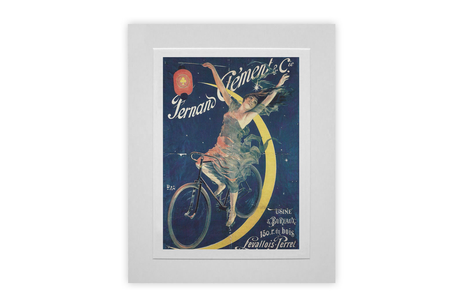 Fernand Clement Mounted Giclee Cycling Print