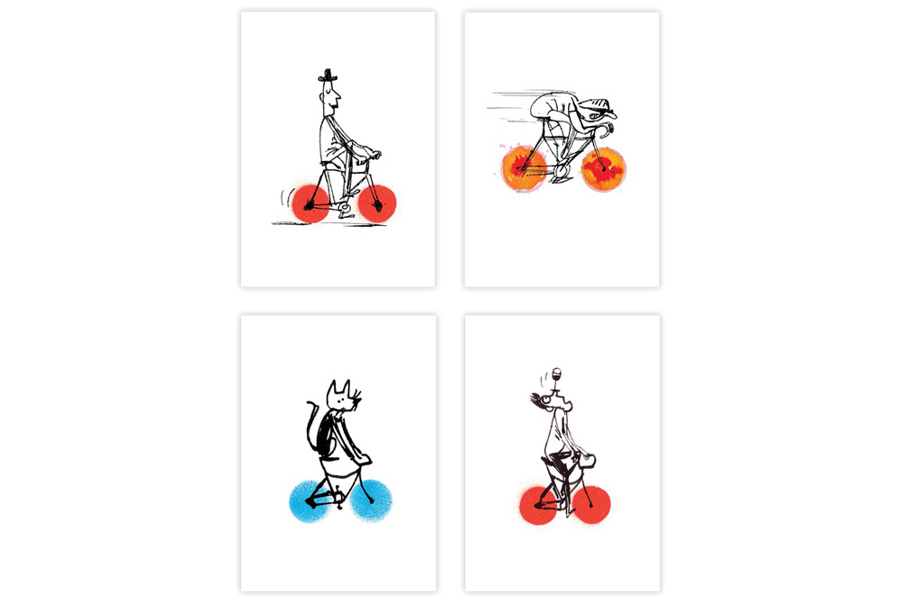 Hot Wheels Collection Bicycle Greeting Cards – Simon Spilsbury