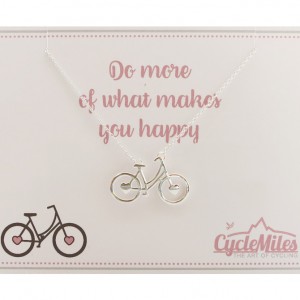 Sterling Silver Women’s Bicycle Necklace