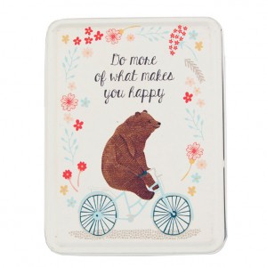 Bear on a Bicycle Tin