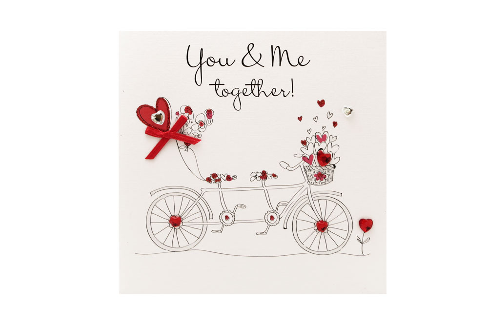 You & Me Tandem Valentine’s Day Card