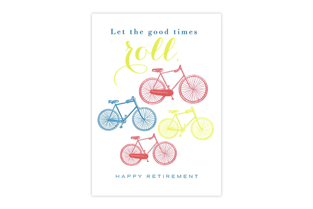 Happy Retirement Bicycle Card