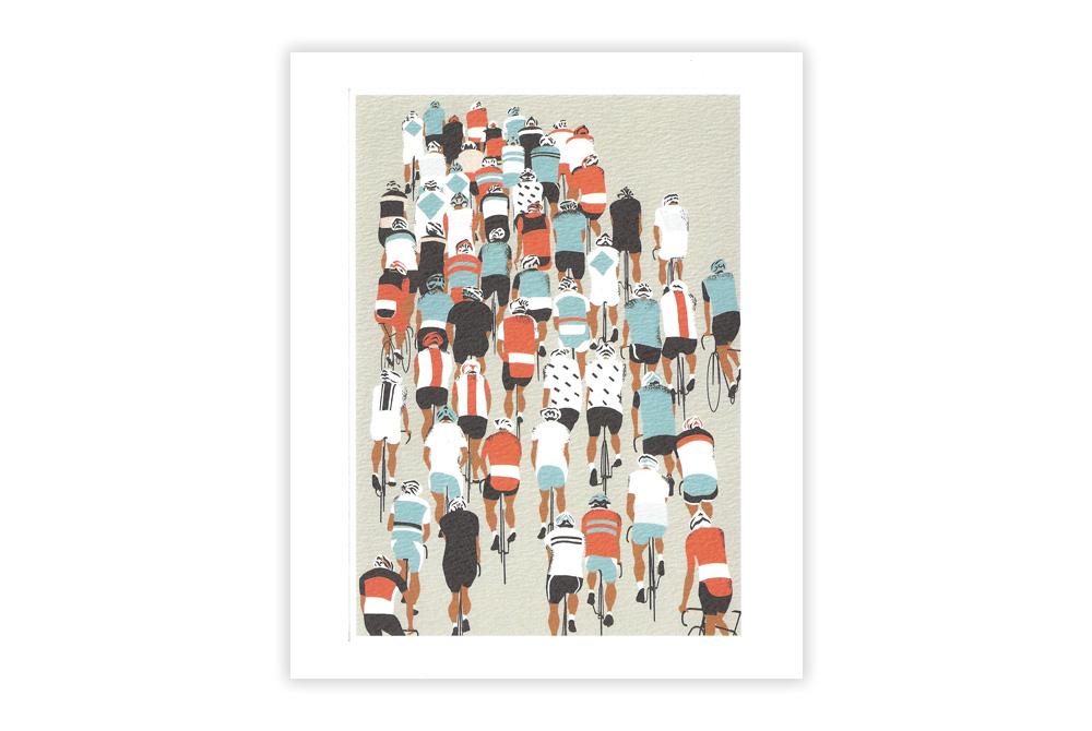 Peloton Bicycle Greeting Card by Eliza Southwood