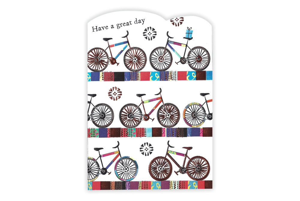 Have a Great Day Bicycle Birthday Card