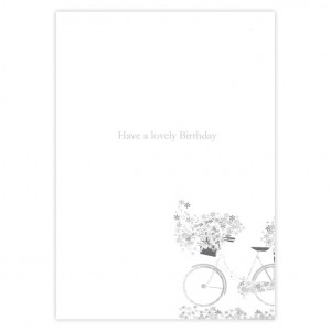 Carpet of Flowers Bicycle Birthday Card