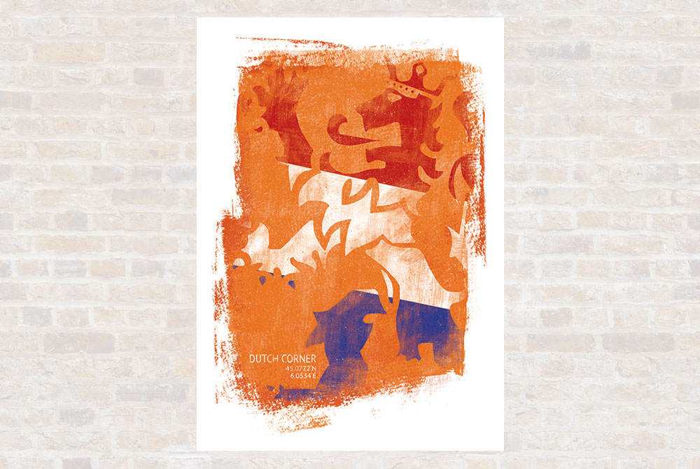 Dutch Corner Cycling Print by Gareth Llewhellin