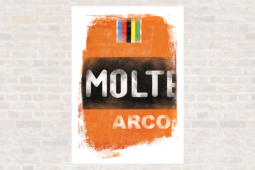 Molteni Cycling Print by Gareth Llewhellin