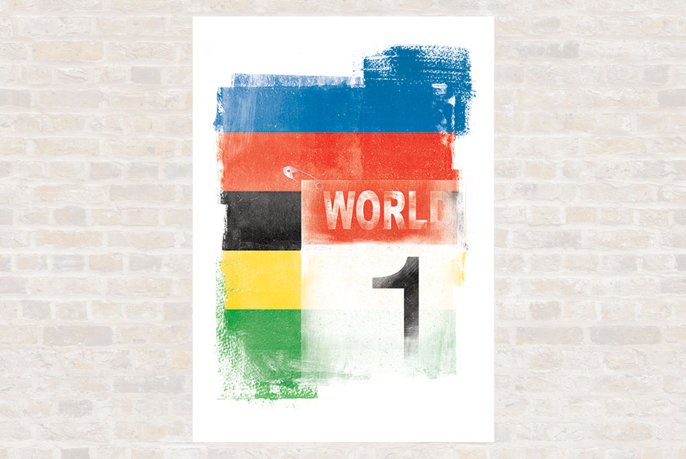 World Champion Cycling Print by Gareth Llewhellin