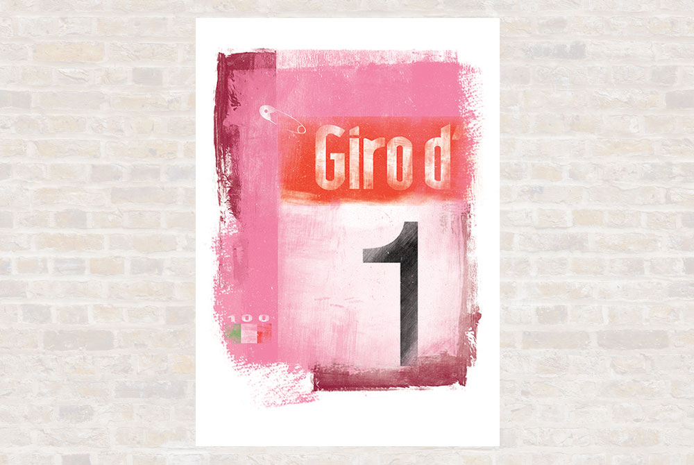 Giro d’Italia Cycling Print by Gareth Llewhellin