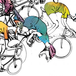 Pelatoon Stage 04 Cycling Print – Simon Spilsbury