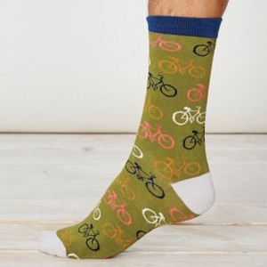 Men’s Bamboo Bicycle Socks – Olive