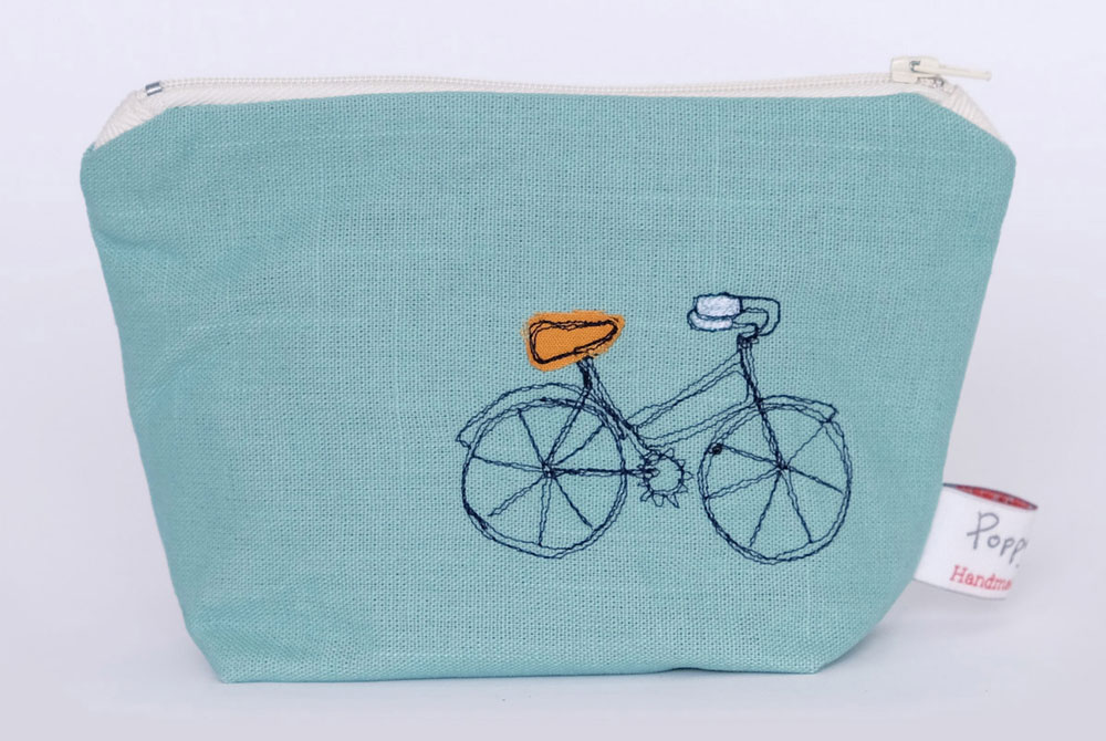 Poppy Treffry Little Bicycle Makeup Bag