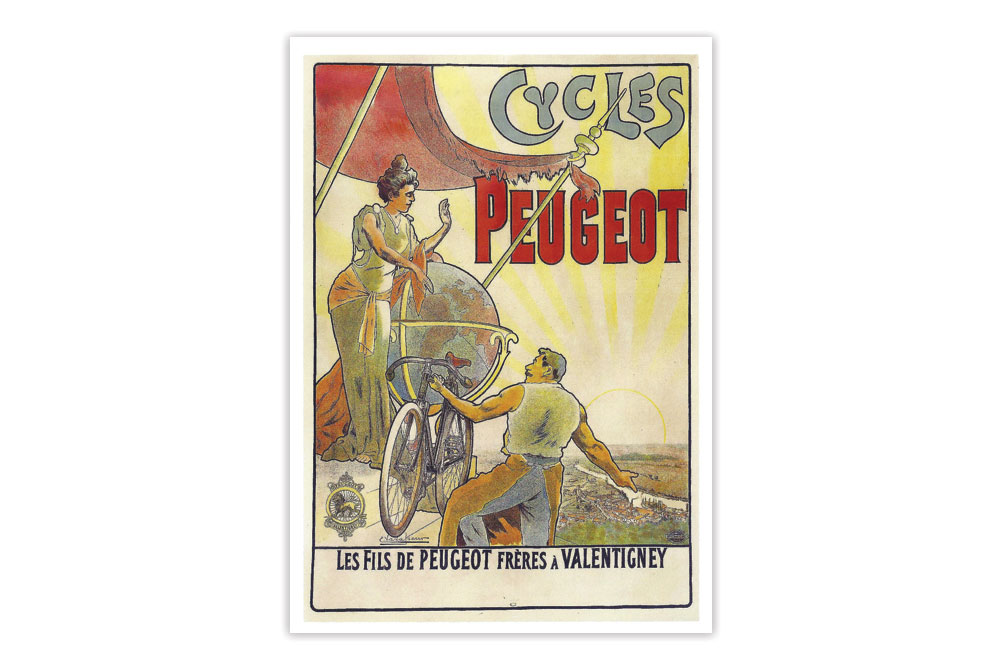 Cycles Peugeot Bicycle Greeting Card